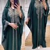 110212-f26b10.jpg Robe Maxi en Mousseline de Soie avec Perles pour Femme Musulmane, Caftan, Abaya, Dubaï, Vêtements de Luxe, Hijabs, Grande Taille, Robes sulfà Capuche Africaines