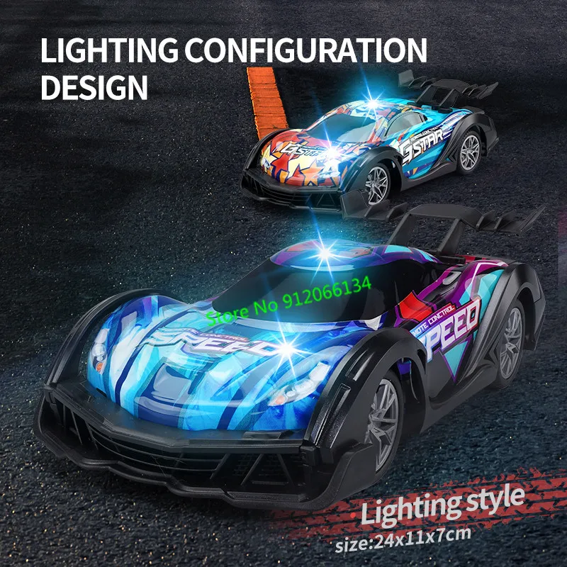1:18 Championships Electronic Mini RC Racing Car 2.4G High Speed Drift Sports Radio Control Car Toys with Colorful Led Lighting 3