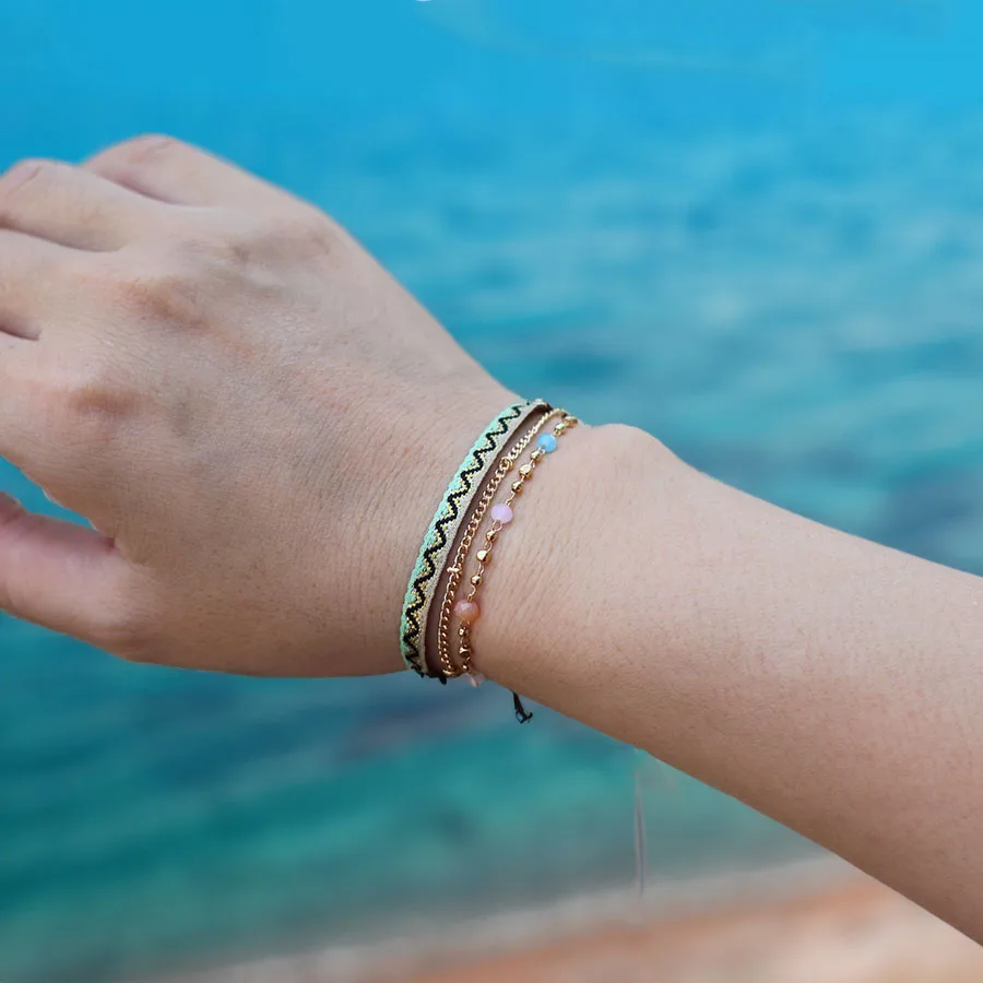 Handmade Bohemian String Bracelet for Women Beach Casual