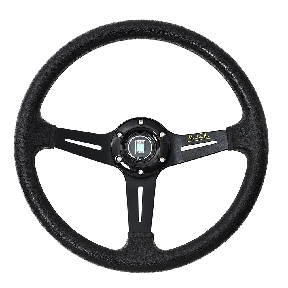 Universal 14 Inch Nd Pu Auto Racing Steering Wheels Deep Corn Drifting Sport Steering Wheel With
