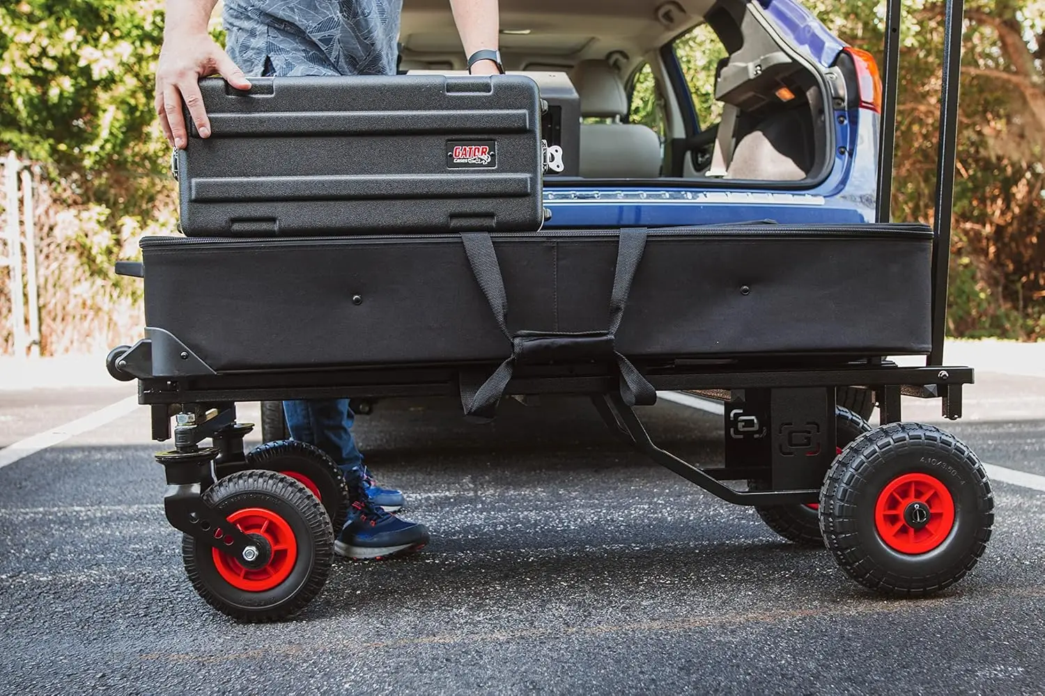 All-Terrain Folding Multi-Utility Cart with 30-52&rdquo; Extension & 500 lbs. Load Capacity