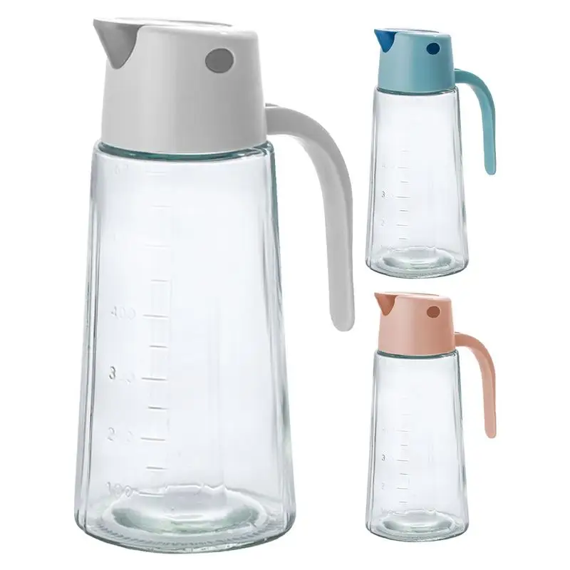 

Vinegar Oil Dispenser Bottle Large Cooking Oil Bottle Leakproof jug With Lid & Handle For Vegetable Oil Kitchen Accessories