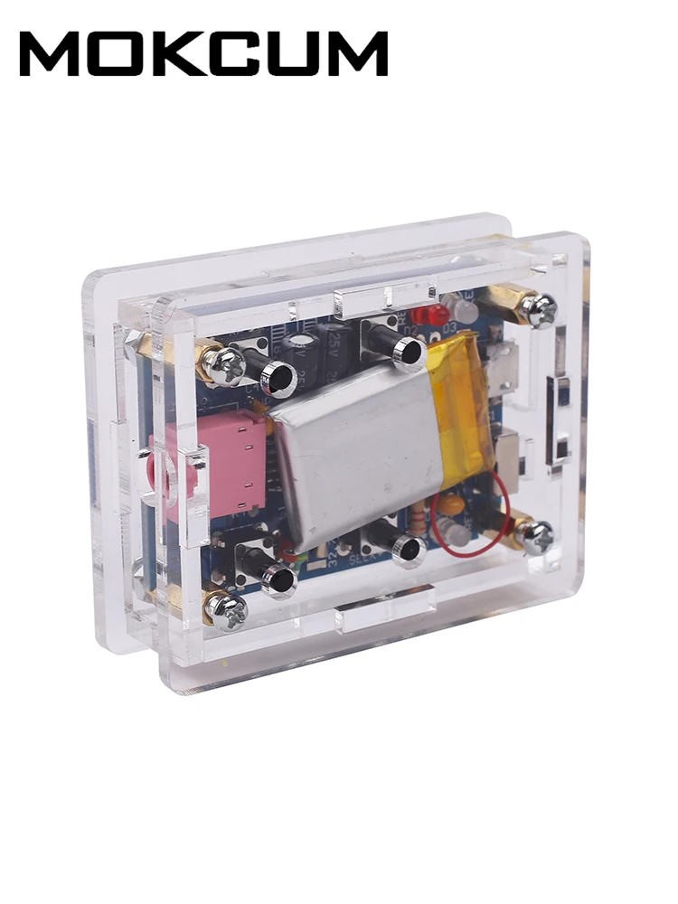 

DIY Kit 76.0MHz-108.0MHz Wireless Mini Rechargeable FM Radio Receiver Stereo Soldering Project Practice Anti-Interference