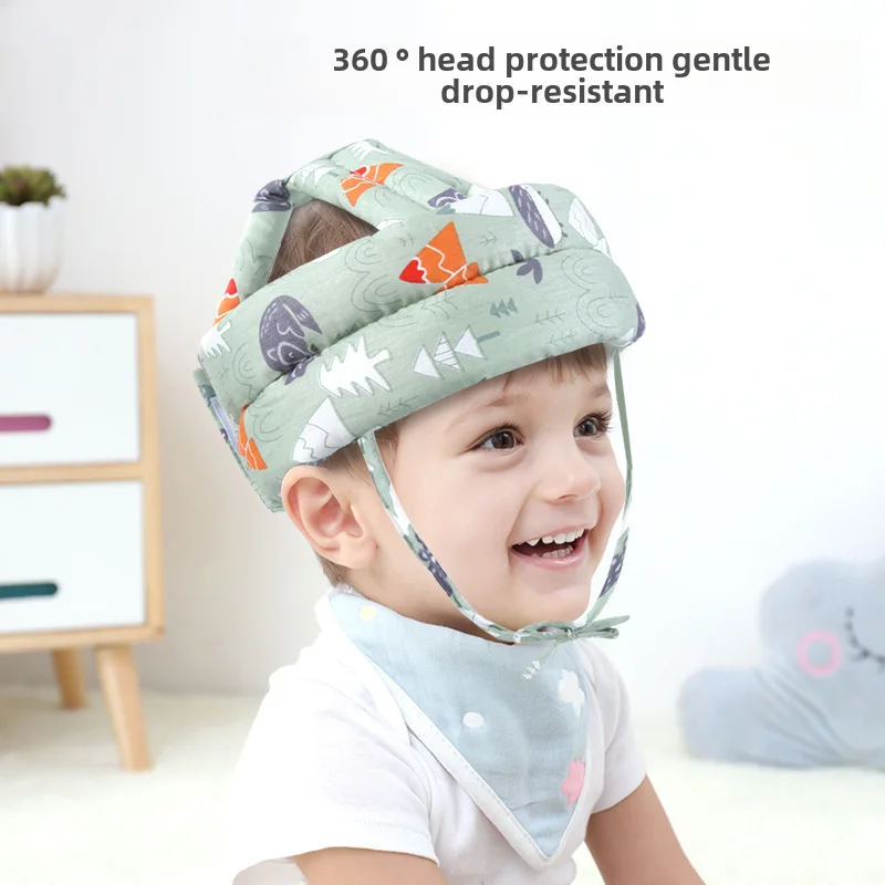 Baby headrest breathable washable anti-fall cap head protection pad summer anti-collision head baby toddler hat baby safety headgear