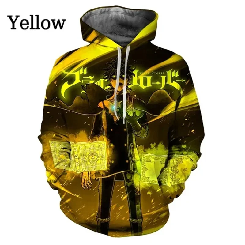 

New 3D Anime Black Clover Printed Women Hoodie Men's Fashion Harajuku Long Sleeve Pullovers Kids Cool Sweatshirts Unisex Hoodies