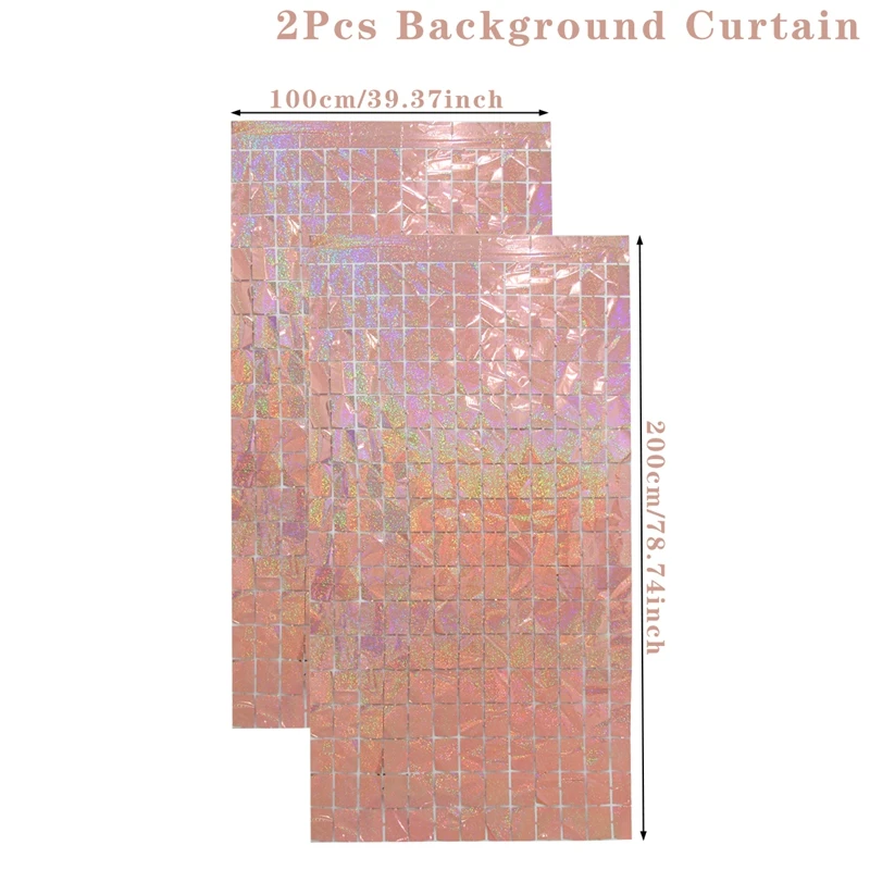 Gold Sequin Party Backdrop Curtain for Celebrations and Events