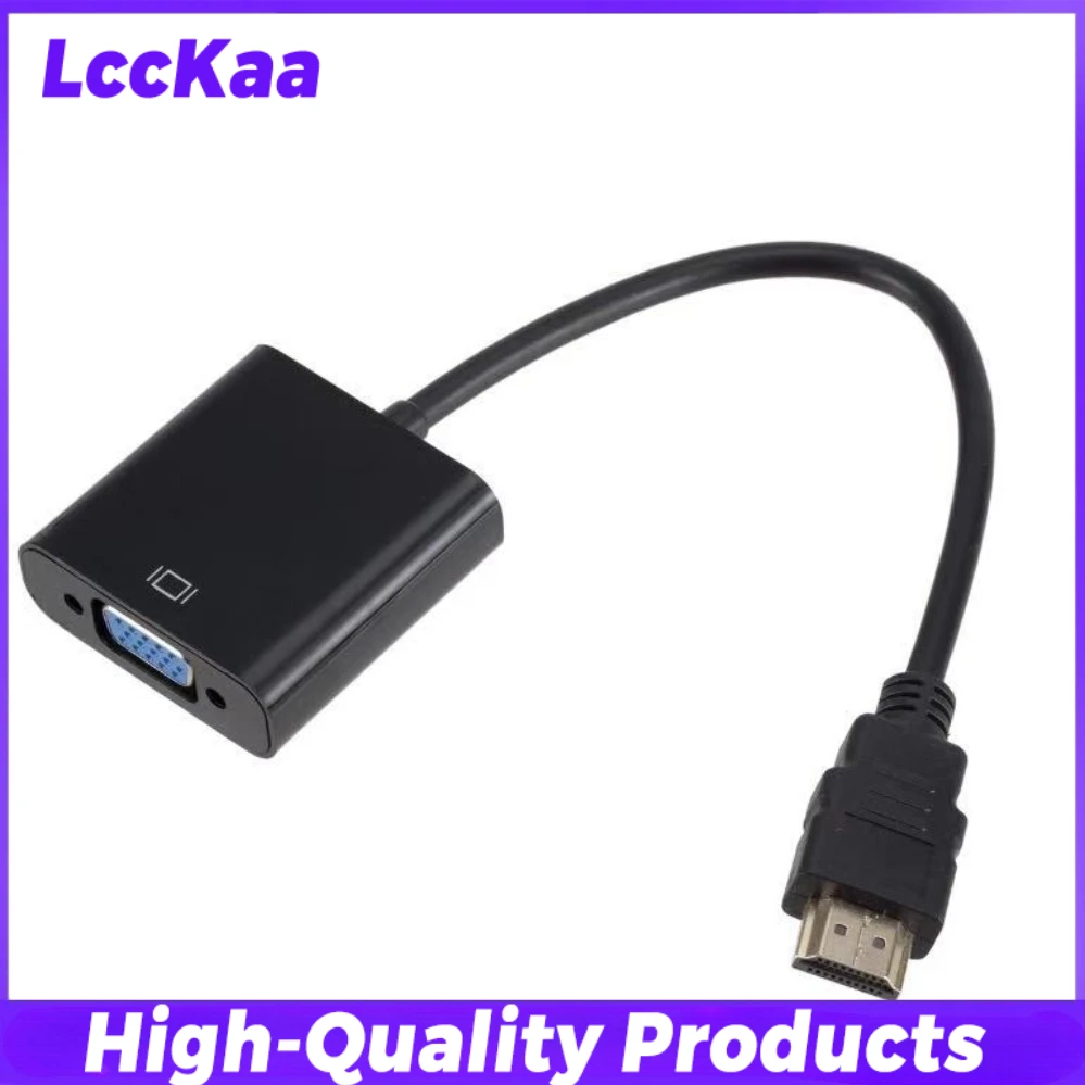 HDTV To VGA Adapter High Speed HDMI-compatible To VGA Converter thumbnail 2