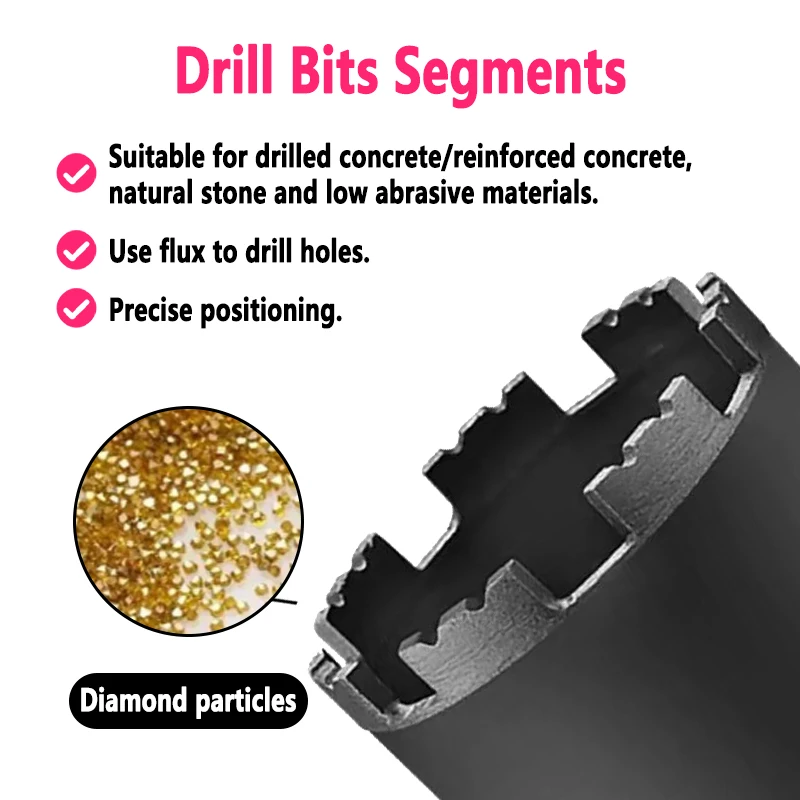 10Pcs 22x10x4.4mm 그레이트 월 다이아몬드 코어 비트 세그먼트 아크 베이스 Φ25-500mm 습식 드릴 콘크리트 철근 콘크리트 스톤용