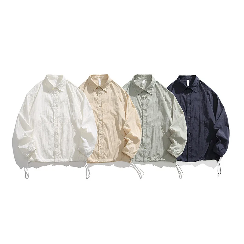 2024 Fashion New Sun Protection Clothing High Quality Men's Shirts Plus Size Outdoor Shirts for Men