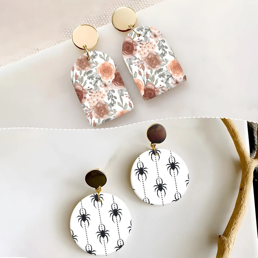 Polymer Clay Tools Pottery Tools Clay Sculpting Tools Pottery Sculpting Tools Clay Craft Tool Pottery Coloring Tool Ceramic Transfer Paper Polymer Clay Watercolor Transfer Paper Colored Pattern Flower Leaf Theme Water Soluble DIY Earring Ceramic Craft Pottery Making