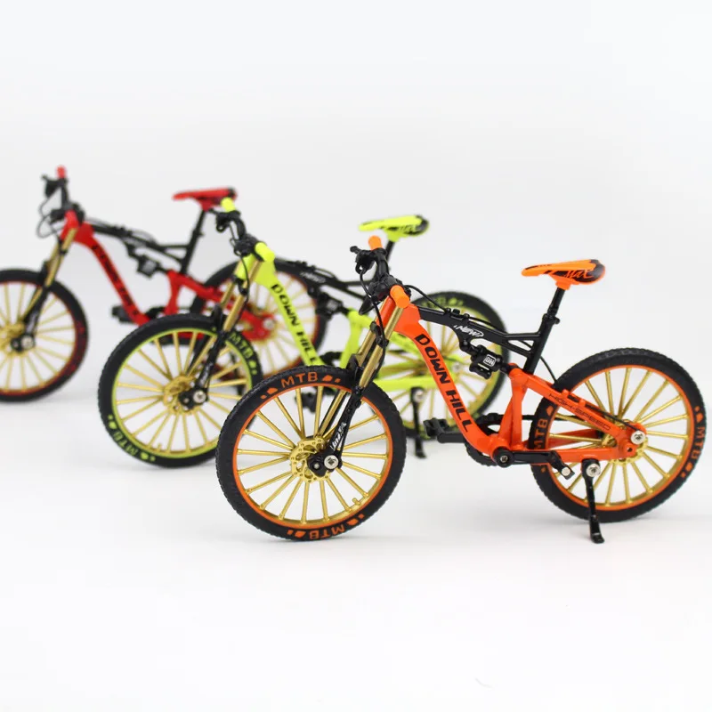 

1:10 Mini Model Retro gold wheels Alloy Diecast Bicycle Finger Bike Collection Gifts Toys for boys