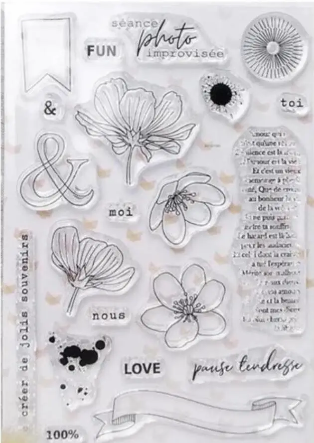 2021new Transparent Clear Silicone Stamp/Seal for DIY scrapbooking/photo album Decorative clear stamp   A7269 