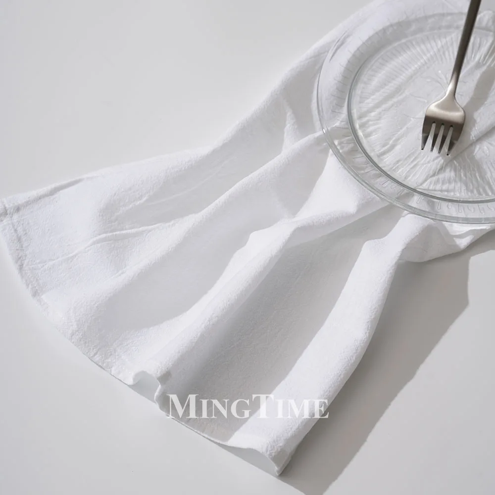 12 יחידות מפיות כותנה משוטפות רכות בצורת שולחן ספיגתיות לחתונה, חג המולד ושימוש חוזר במסיבות ואירועים