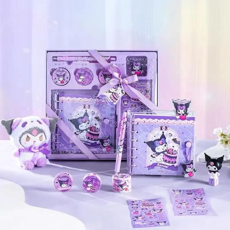 

Kawaii Sanrio Kuromi Cinnamoroll My Melody Hand Account Set Water Proof Oil-Proof Wear-Resistant Cartoon Student Birthday Gift