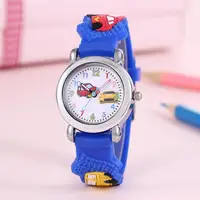 New Fashion Colorful Cartoon Car Student Children's Watch Quartz Watch Electronic Watch 2