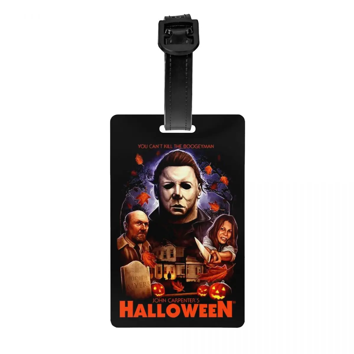 

Horror Movie Halloween Luggage Tag for Suitcases Funny Michael Myers Baggage Tags Privacy Cover ID Label