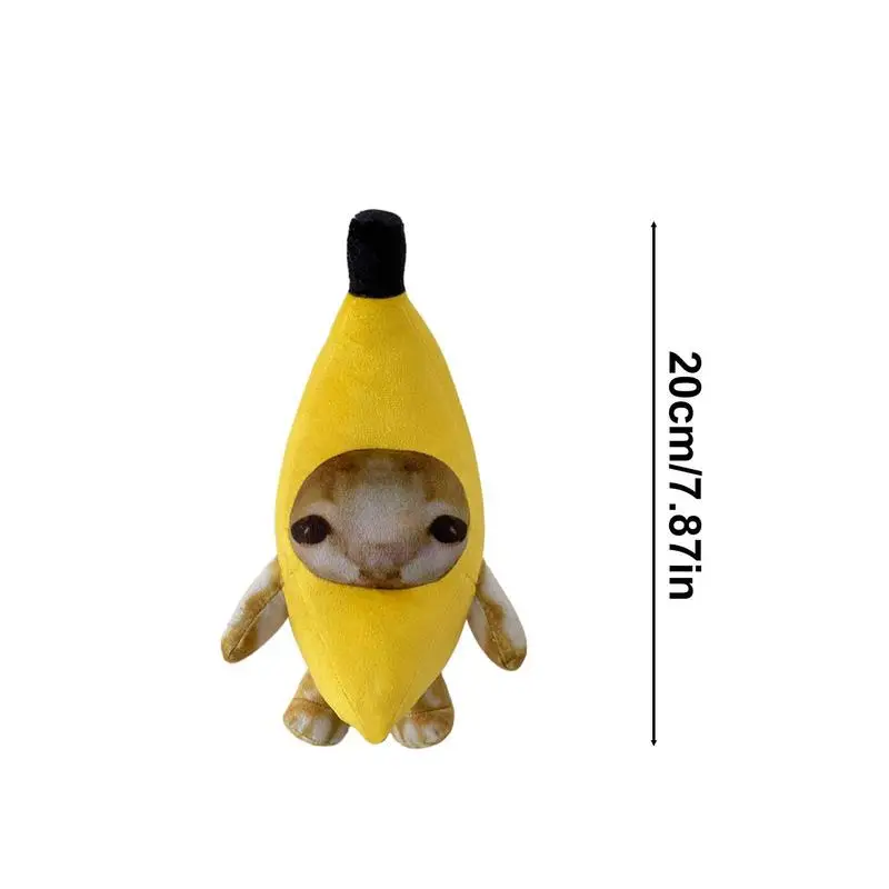 Banana Cat Plush Toy Stuffed Animal Doll Pendant Keyring for Boys Girls Children Birthday Gifts plush toy,plush doll,plush keychain,key chain