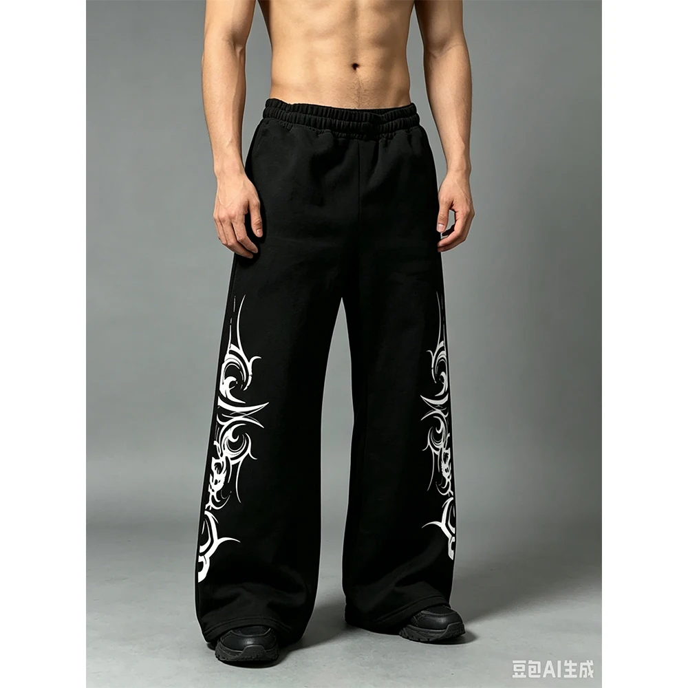 2026 Sommer Heiße Mode Neue Herren-, Damen- und Kinder-Freizeit-Gothic-Sport-Jogginghosen mit geradem Bein, Oversized Street-Jogginghosen