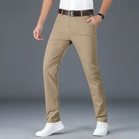 2024 Spring Autumn Men's Casual Pants Man Slim Fit Chinos Fashion Trousers Male Formal Trousers Brand Clothing Plus Size 30-40