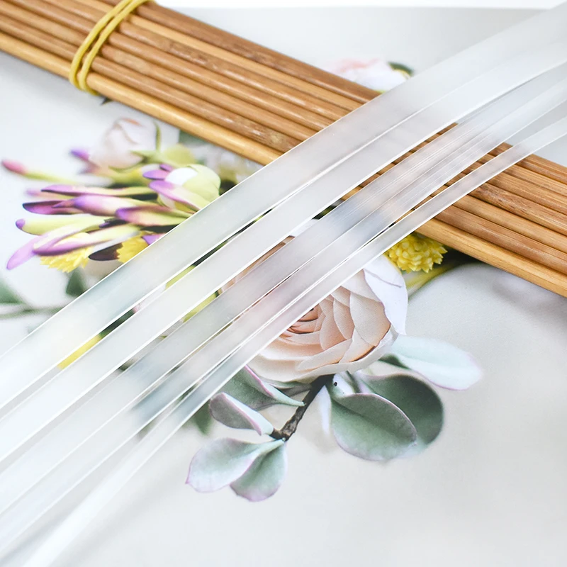 10Meters Clear Plastic Polyester Corset Ribbon Webbing Boning Bra Side Tape Wedding Dress Support Sewing Clothing DIY Accessory Webbing Ribbon Polyester Webbing Ribbon Plastic Boning