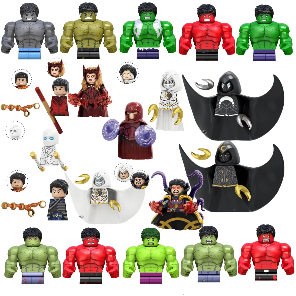 Boîte aveugle Mini blocs de construction TV6208 figurines grand Goblin Spiderman Iron Man Venom capitaine faucon Deadpool armure cadeau de noël jouet