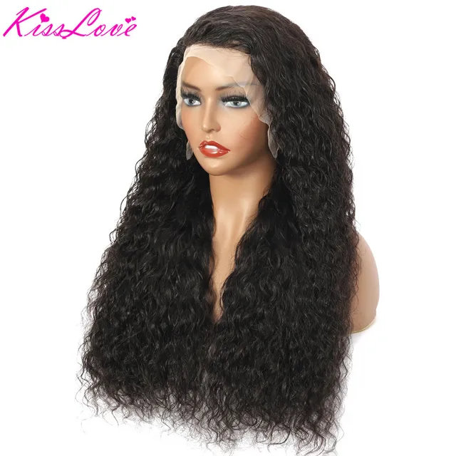 Kiss Love Water Wave 13x4 Hd Lace Front Human Hair Wigs Pre Plucked For  Black Women Remy 250% Density Brazilian Lace Closure Wig - Lace Wigs -  AliExpress