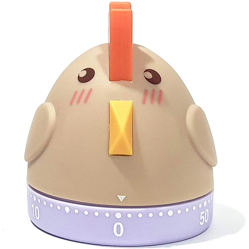 

Cartoon Chick Mechanical Timers 60 Minutes Kitchen Cooking Timer Clock Loud Alarm Counters No Batteries Required