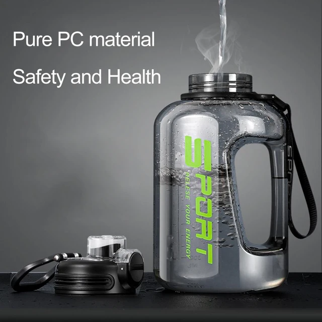 1pc PC Water Bottle(With Straw), Minimalist Clear Drinking Bottle For  Indoor & Outdoor