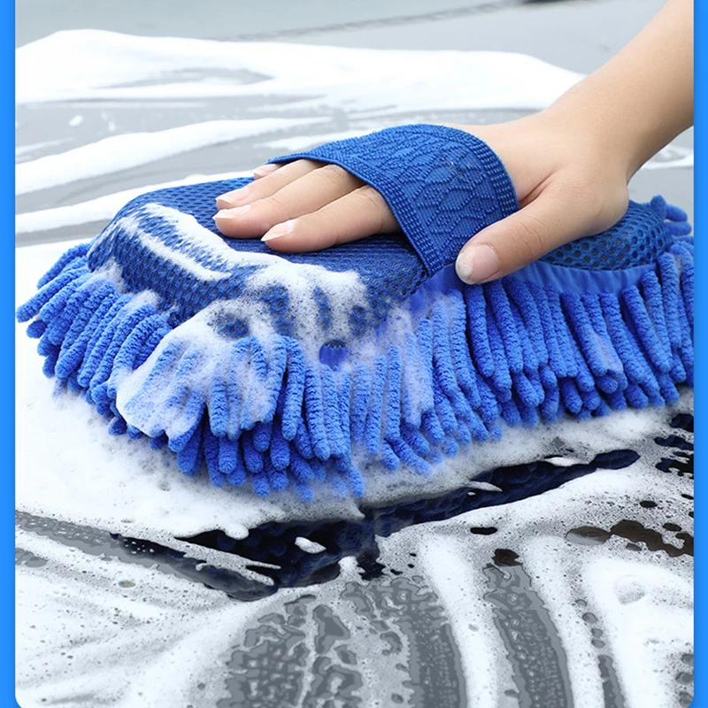 Car Cleaning Plush Car Wash Gloves Chenille Glove Cleaning Tools Auto Accessories Detailing Scratch Free Microfiber Tool car cleaning gloves microfiber car mitt microfiber cleaning gloves microfiber washing gloves microfiber gloves