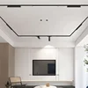 6MM Magnetic Led Track Light Magnet Spot Ceiling Lighting Rail Surface Lamp System Black White 110V 220V to 48V for Home Room 6