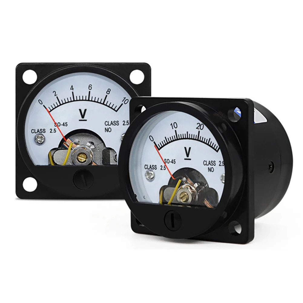 

1 шт., Круглый Вольтметр постоянного тока SO-45 DCV 3/30/300 в