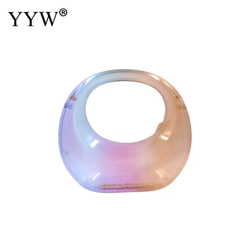 Lady Acrylic Evening Bags Half Moon Purse Designer Luxury Handbag For Women 2023 New Mini Bag Ladies Dinner Party Clutch Bag