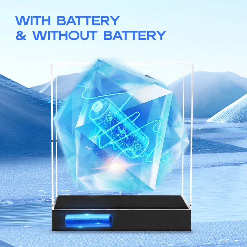 3D ホログラフィック ファン LED ライト ディスプレイ ボックス