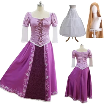 Rapunzel Costume Cosplay Carnevale per adulti Uniforme Anime Costumi per feste di Halloween Donna