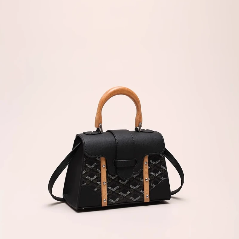 حقيبة يد كلاسيكية وفاخرة على شكل أسنان الكلب مع تص...