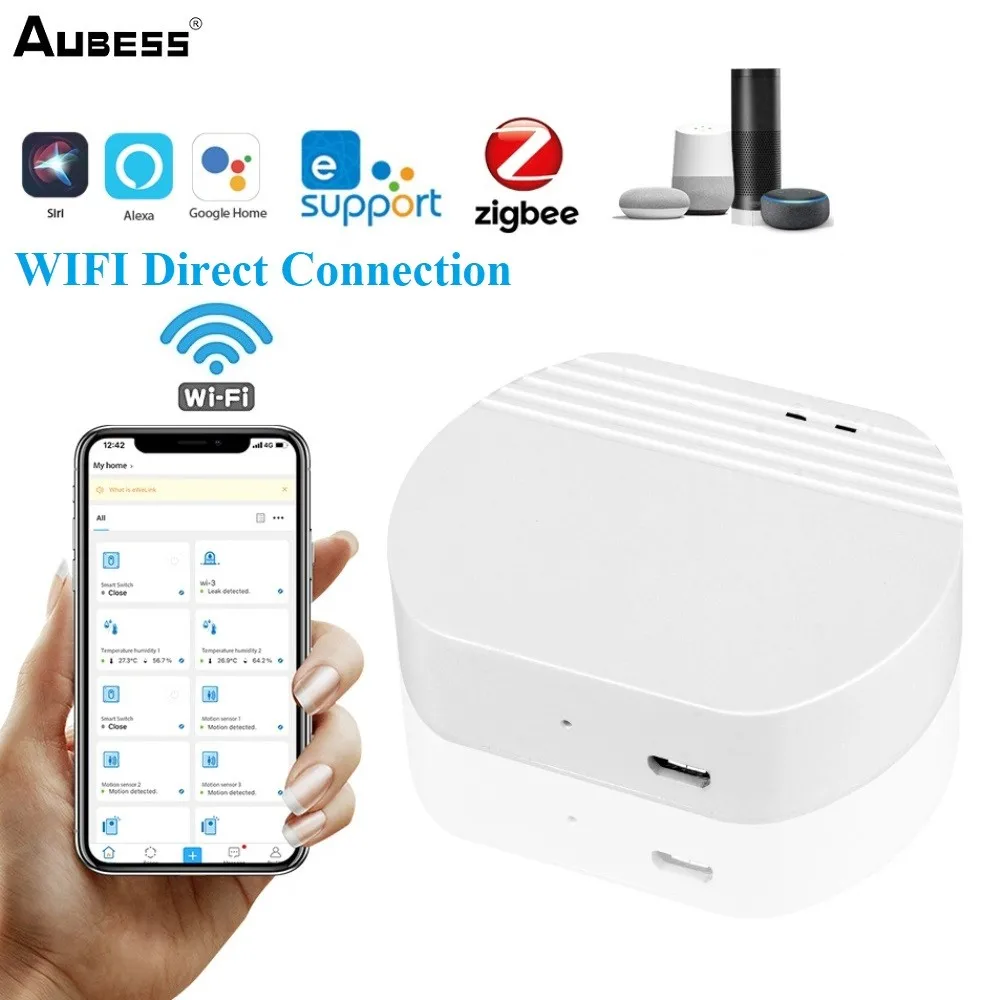 Aubess Mini Ewelink Zigbee Wireless Gateway Works With Alexa Google