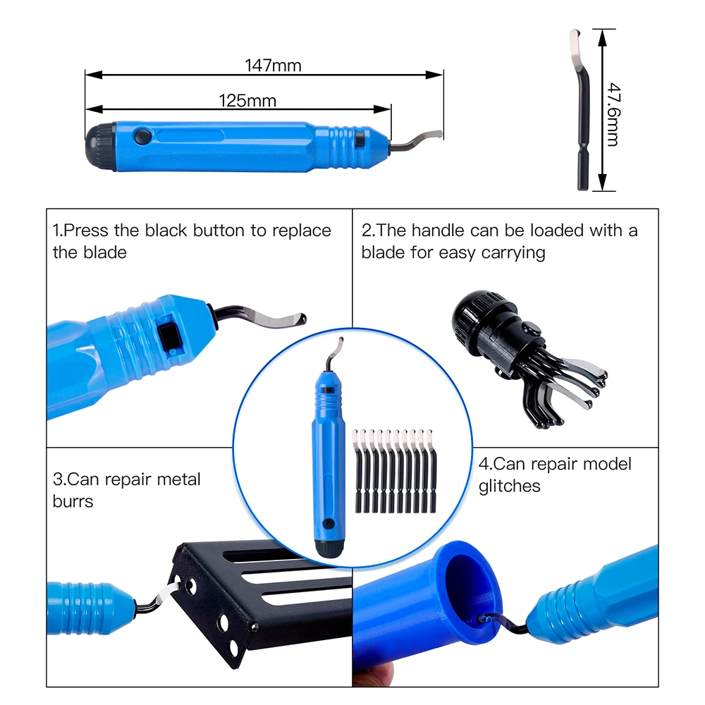 3d printer stepper motor MEGA Deburring Tool kit Trimming Knife Edge Cutter Files deburring 3D Printer Parts for  Copper tube Scraper Cutting Wire Cable canon pixma print head