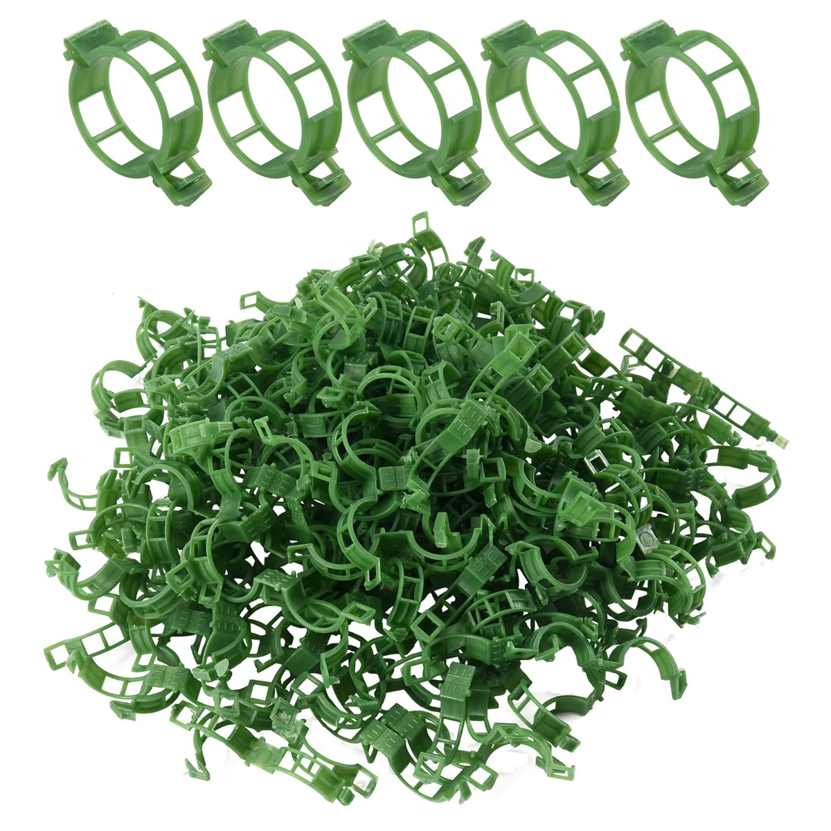 200 PCS Garden Plant Support Clips, Tomato Clips, Trellis for Cucumber Flower Squash Vine, 1 inch Inner Diameter