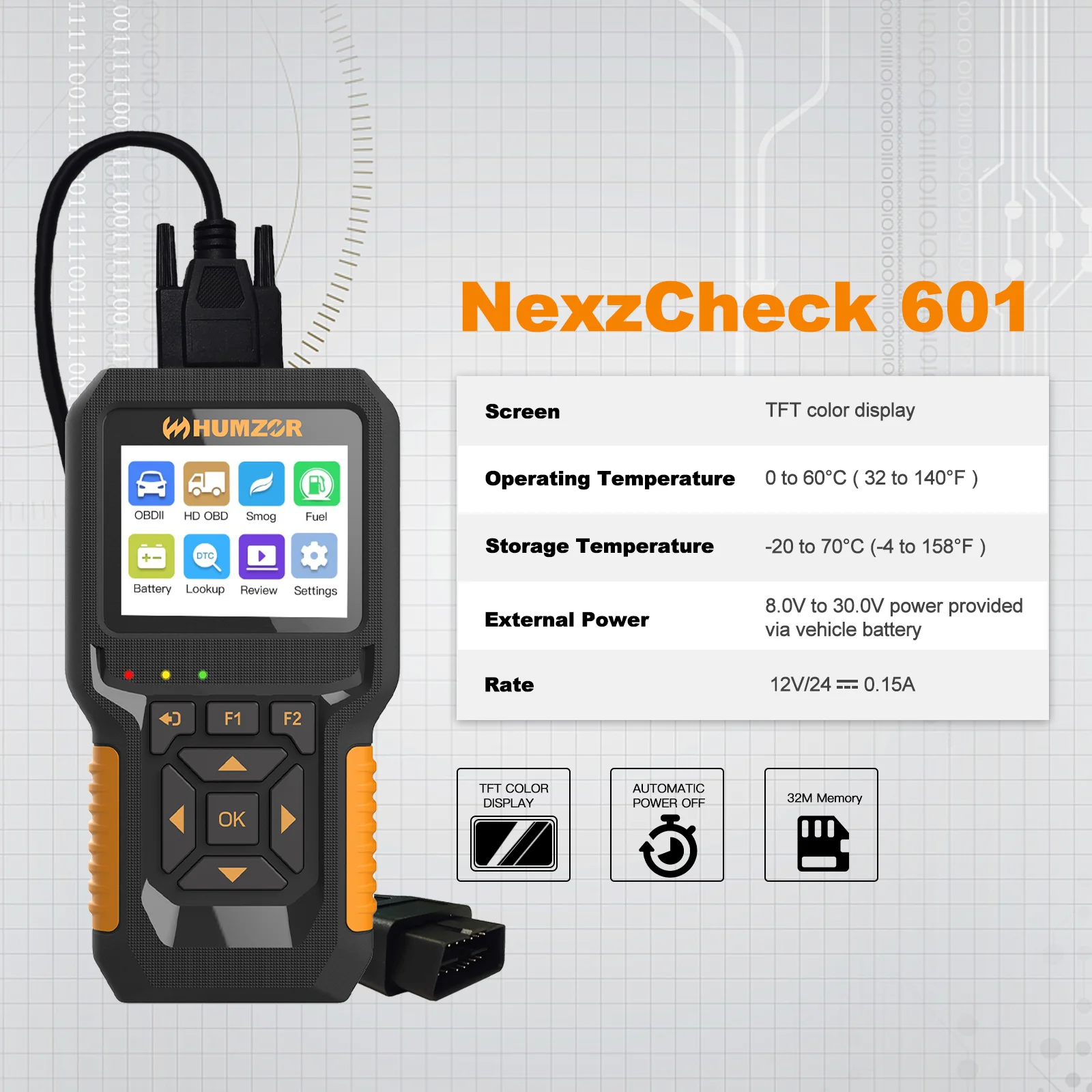 HUMZOE NC601 OBD   ,    ,  б  Ʈ  ڴ  