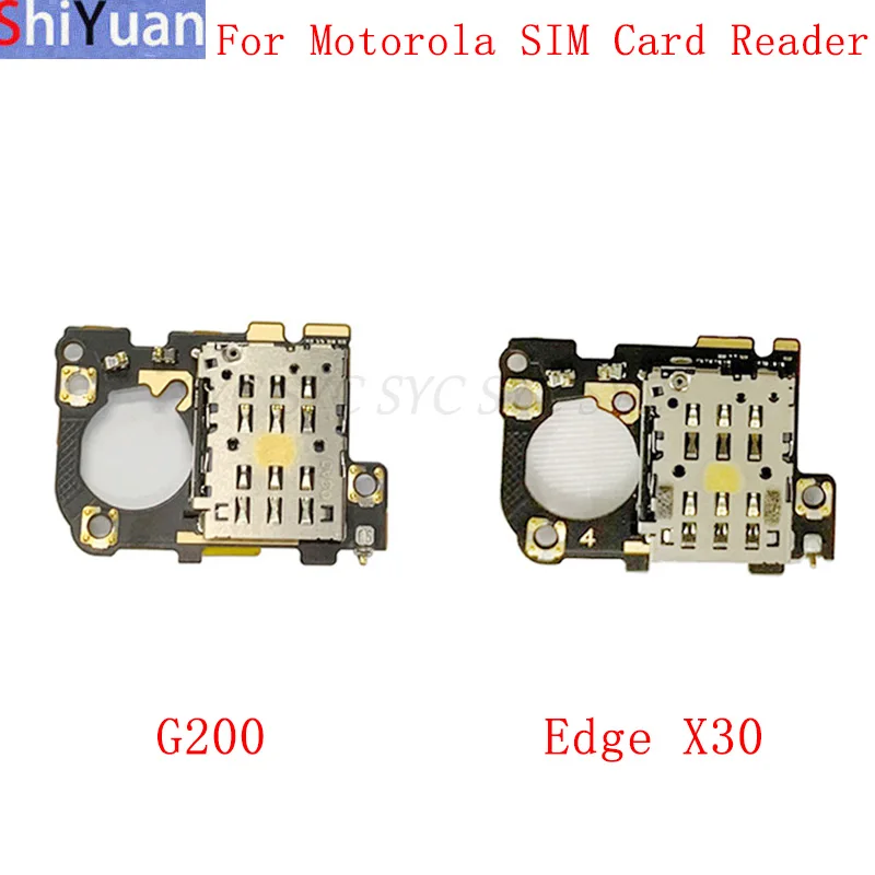 Sim Card Reader Board Flex Cable Slot Part Per Motorola Moto G200 5G Edge X30 Sim Card Reader Parti Di Riparazione Di Ricambio