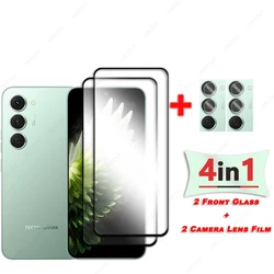 Premium Glass Screen Protector with Black Edge and Camera Lens Shield for Tecno spark 40 pro