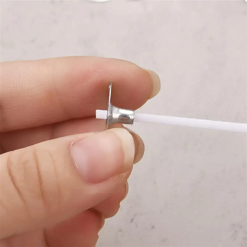 Candle Wicks Candle Wick Candle Making Tool 50Pcs No-Base Candle Wicks 8~20cm Smokeless Wax Pure Cotton Core For DIY Candle Making Waxed Wicks Handmade Making Tools