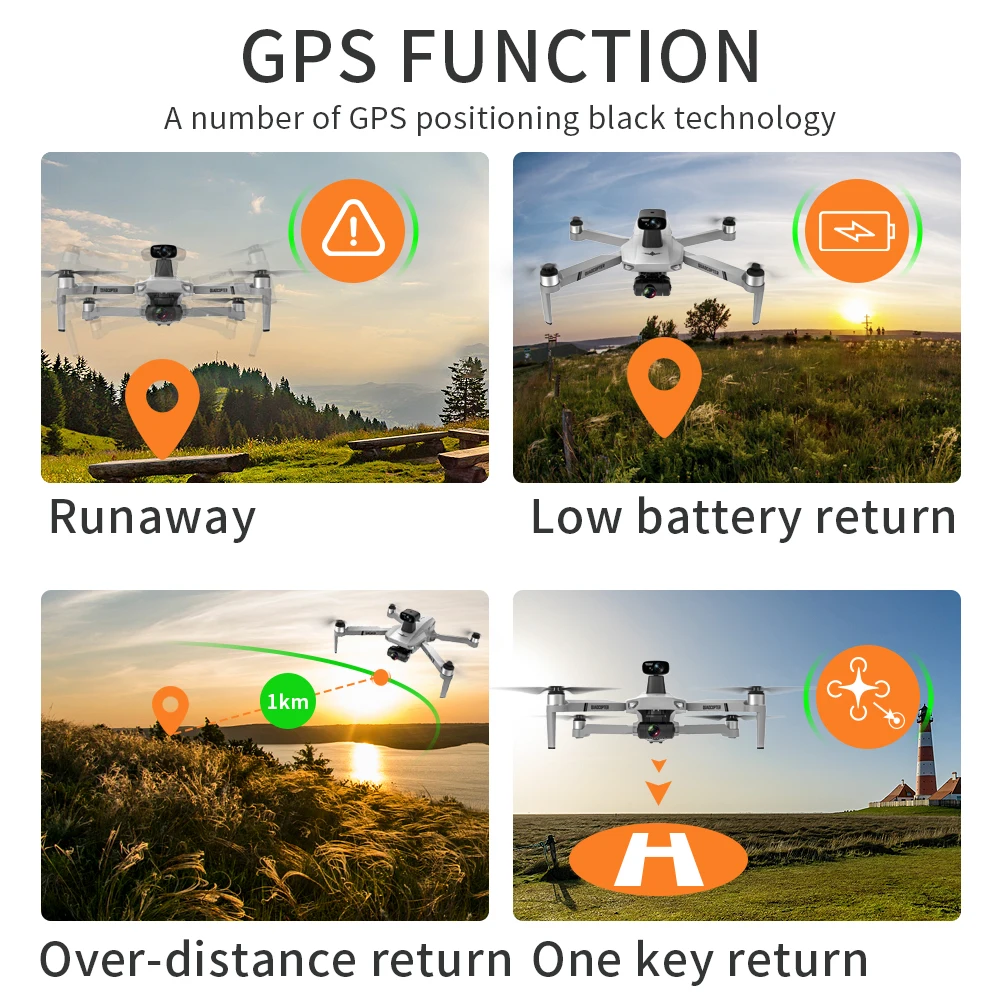 Drone Quadcopter LAUMOX KF102 MAX 4K Profesional GPS HD Camera With 2-Axis Anti-Shake Gimbal Brushless Motor RC VS SG907 MAX