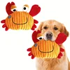 Plush Dog Toy Crab shark seahorse Bite Resistant Squeaky Toys Corduroy Dog Toys for  Dogs Puppy Pets Training Accessories 2