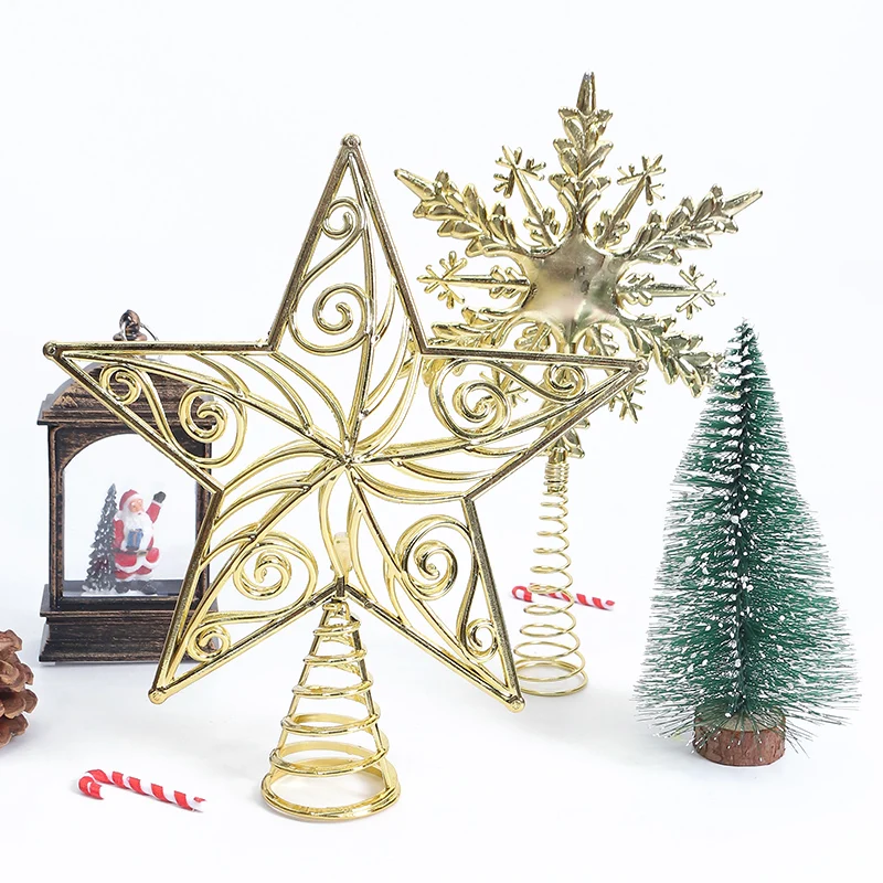 Christmas Tree Top Iron Star Decoration Christmas Tree Decoration