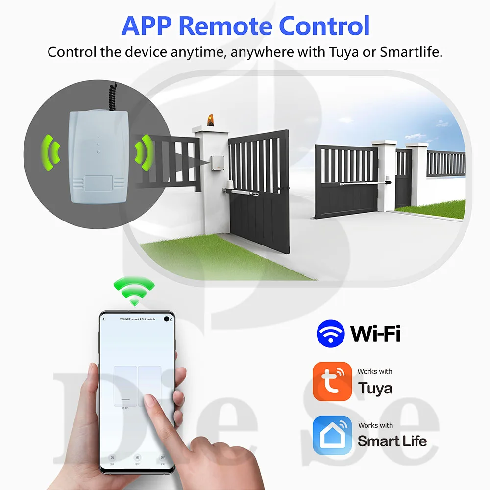 diese tuya wifi rf interruptor abridor de porta 01