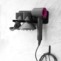 Hair Dryer Holder Wall Mount for Dyson HD08, Supersonic Airwrap Hair Dryer Metal Blow Dryer Stand Storage for Bathroom Organizer 1