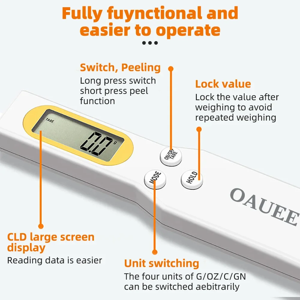 Electronic Kitchen Scale LCD Digital Measuring 500g 0.1g Precise Digital Spoon Food Flour Milk Coffee Scale Kitchen Mini Tool electronic kitchen scale electronic scale