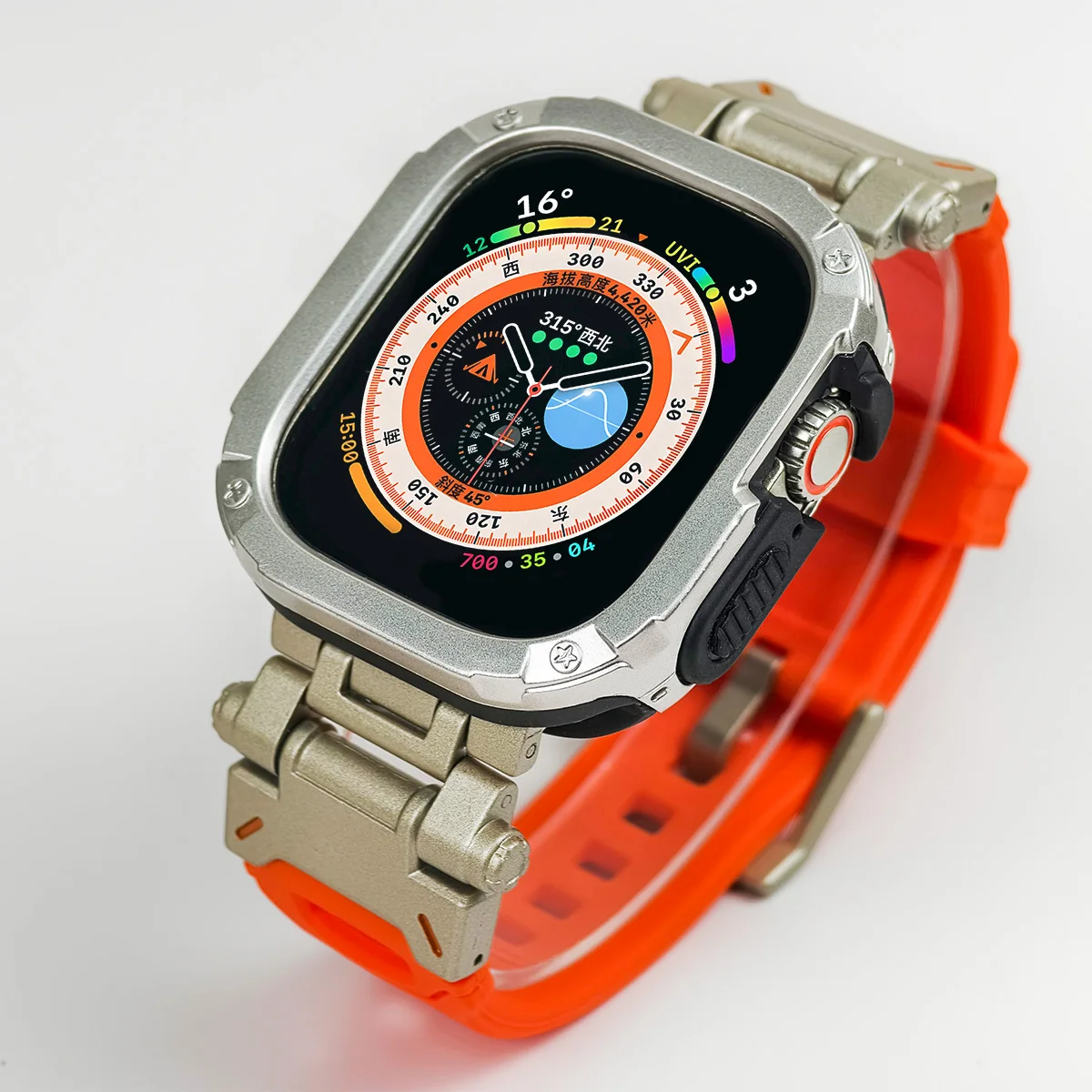 Premium TPU Case & Silicone Strap for Apple Watch - Ultra Protection Series