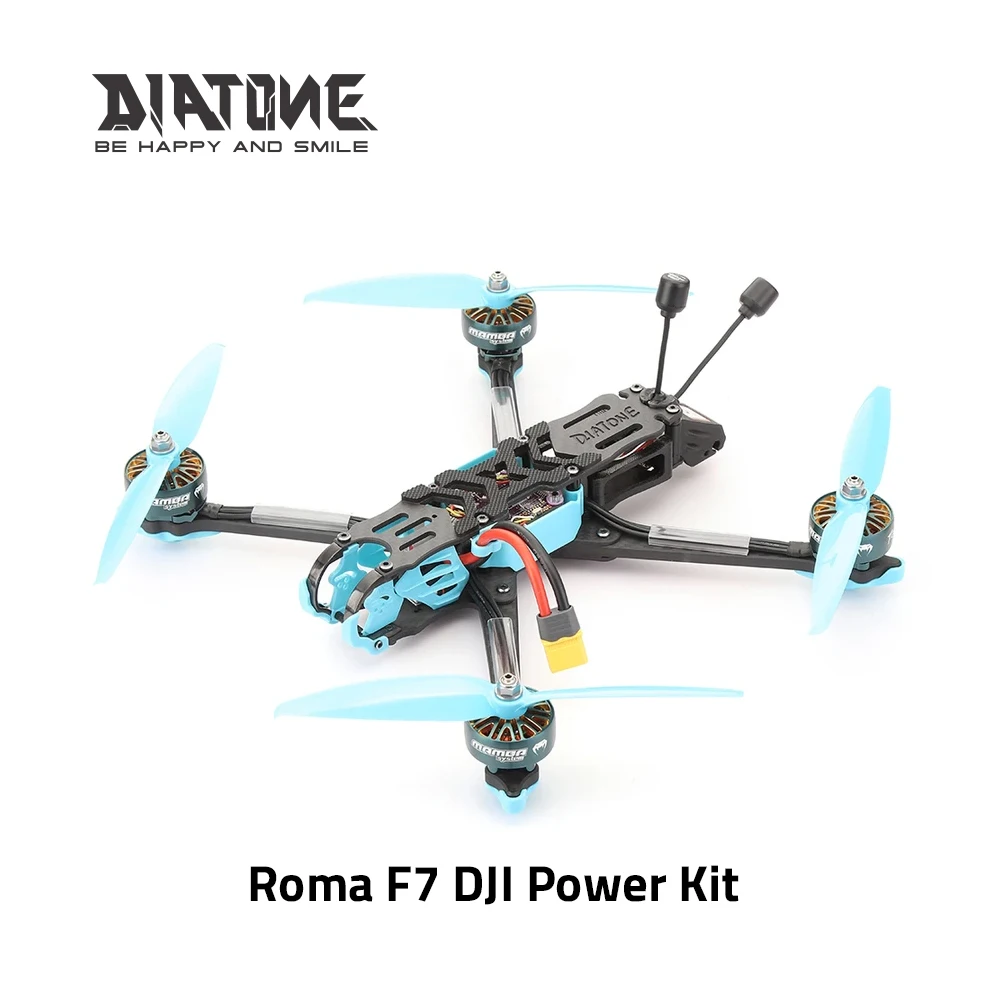 

DIATONE Roma F7 6S DJI Power Kit(NO DJI INSIDE) Mamba F7 Flight Controller and ESC with LHCP Antenna GPS RC Racing Drone Quadc